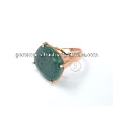 Rare Rose Gold Gemstone Jewelry Rings Wholesale Rose Gold Bezel Jewelry Rings Supplier